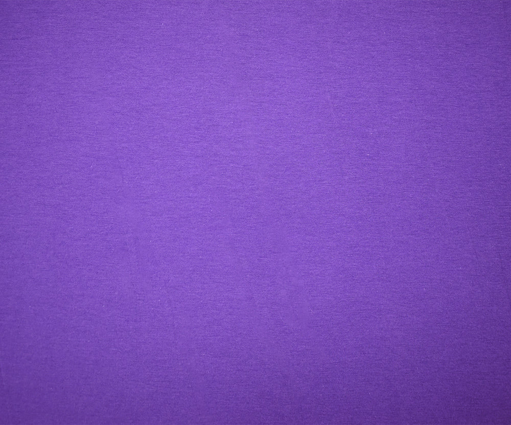 1 Yard Ultraviolet Purple Stretch Jersey Bold Hue, Matte Feel, Made to Move, 63 Inches Wide