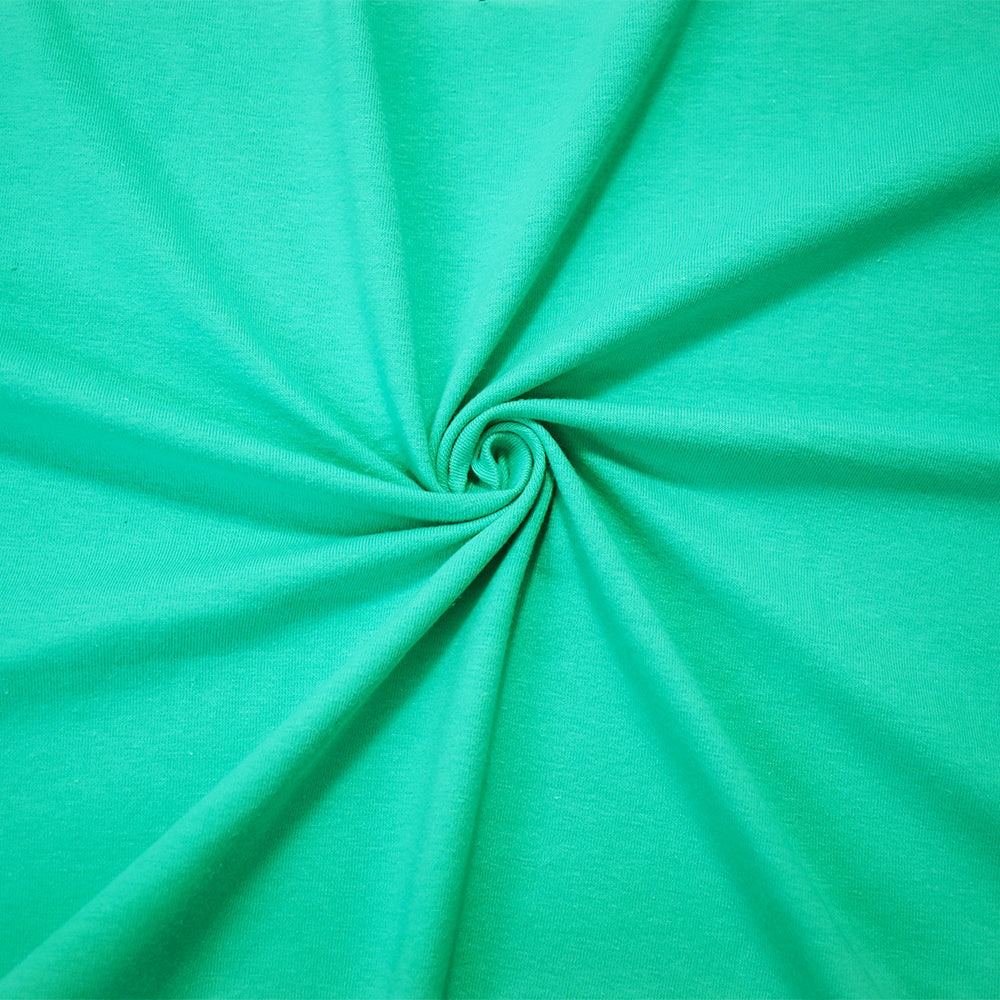 1 Yard Scrubs Green Organic Stretch Jersey Matte Look, Easy Drape, and Chill Fit, 58 Inches Wide