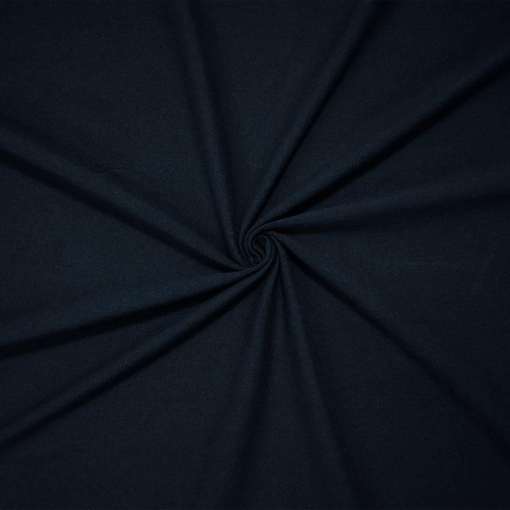 1 Yard Deep Navy Blue Natural Cotton Stretch Matte Jersey, Soft for Comfortable Apparel, 62 Inches Wide