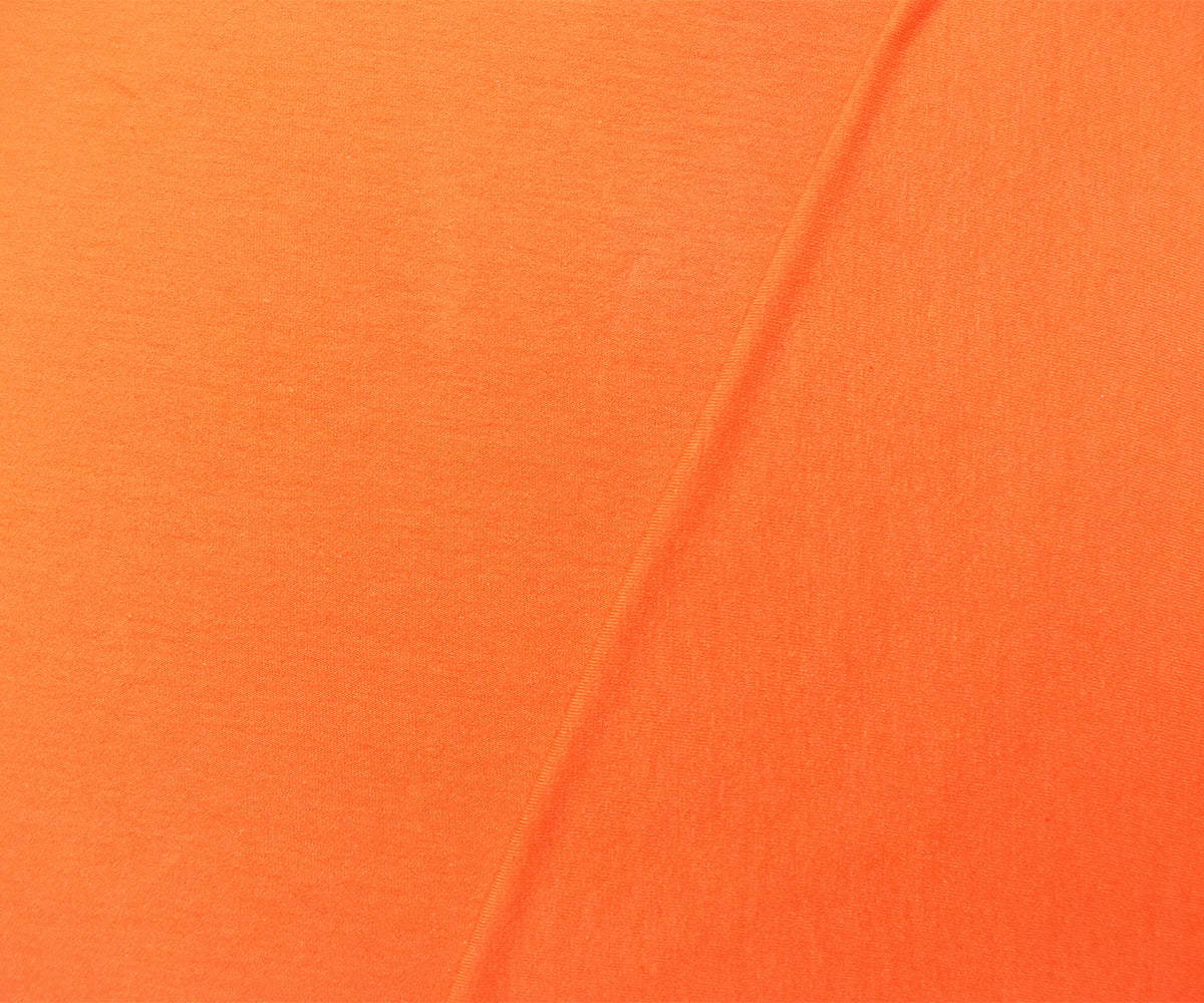 1 Yard Orange Eco Cotton Stretch Matte Jersey Knit, Ideal for Apparel, Casual Wear, and Crafts, 57 Inches Width