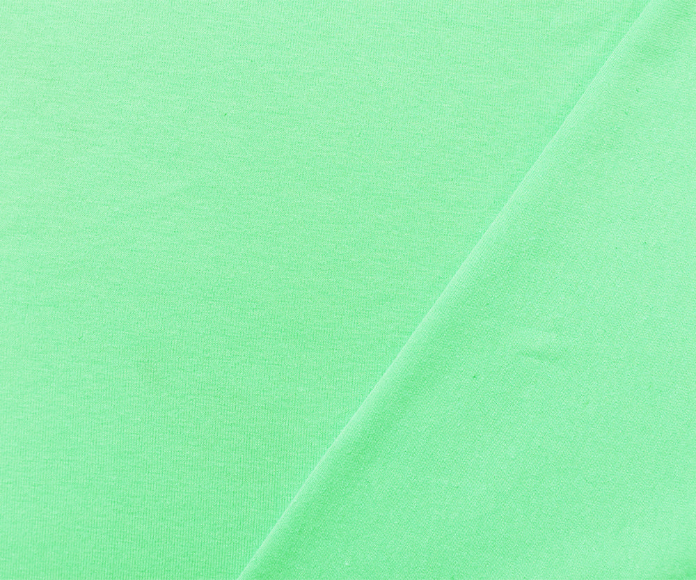 1 Yard Pastel Spearmint Green Cotton Stretch Jersey Knit Fabric for Apparel Tees Dresses Activewear 58 Inches Width