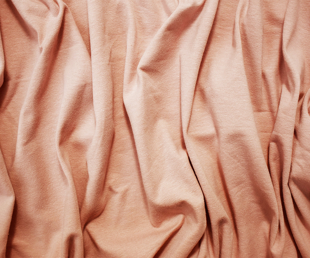 1 Yard Pink Cotton Jersey Knit Stretch Fabric for Apparel Activewear Dresses 60 Inches wide