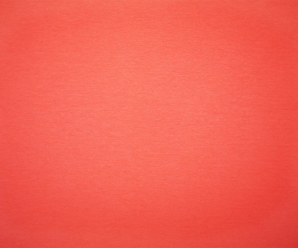 1 Yard Coral Orange Cotton Solid Stretch Spandex Jersey Knit Fabric 64 Inches Width