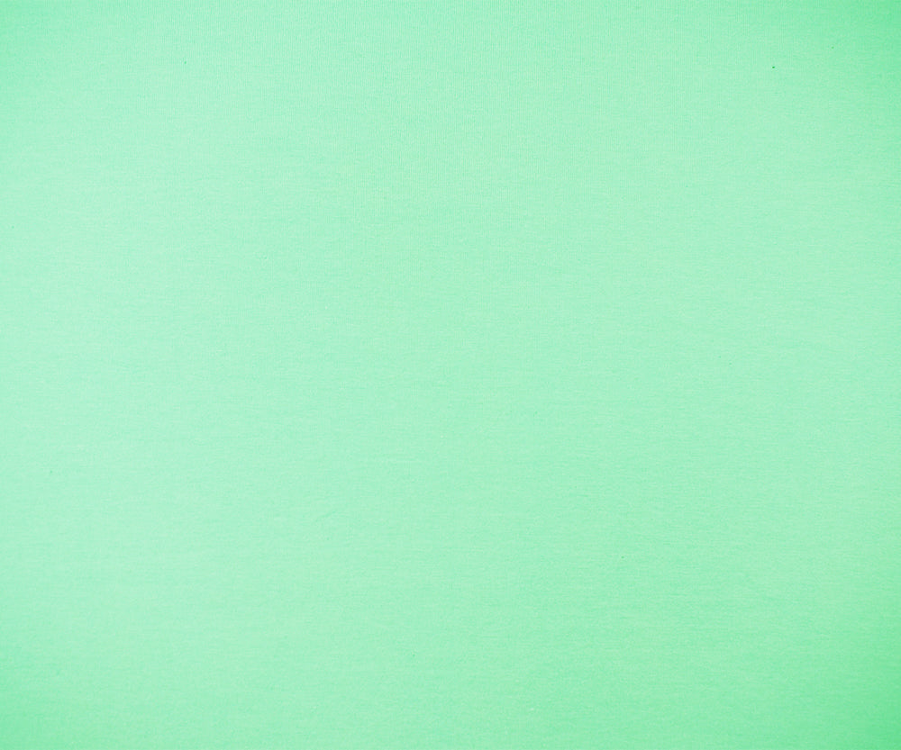 1 Yard Mint Green Cotton Spandex Jersey Knit Fabric with Smooth Stretch Texture, Ideal for Flexible and Stylish Clothing, 56 Inches Wide