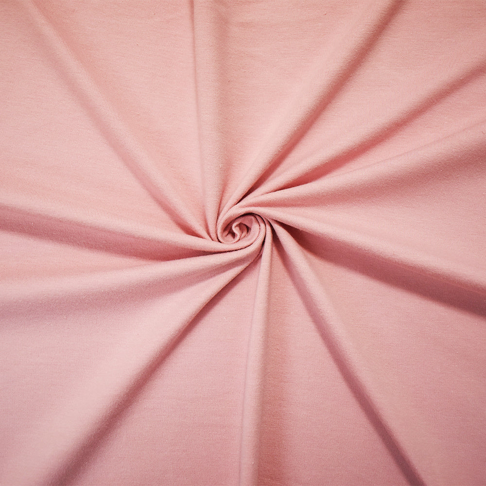 1 Yard Light Baby Pink Cotton Stretch Spandex Jersey Knit Fabric 61 Inches Wide