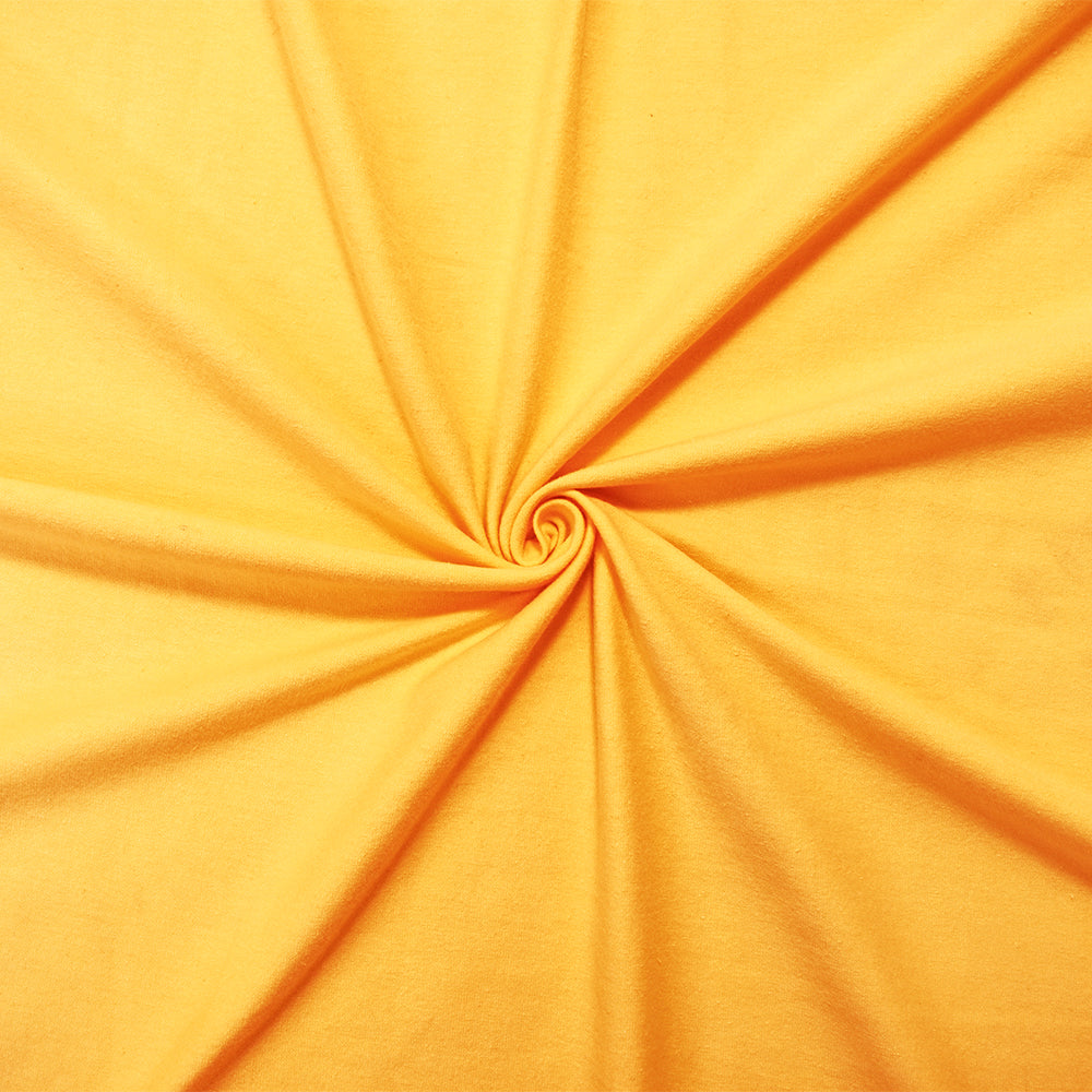 1 Yard Soft Yellow Cotton Stretch Jersey Knit with Spandex, Great for Clothing and Crafts, 61 Inches Width