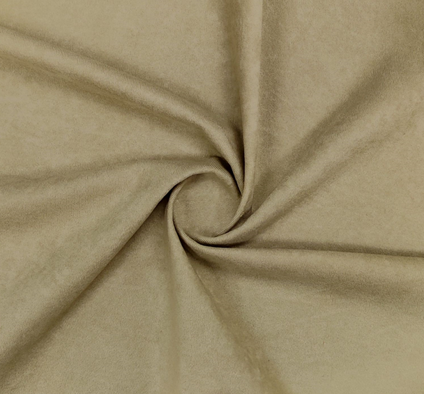 Alova Suede Camel Apparel Fabric, 100% Polyester, 58/60" Wide, Soft & Durable, 1 yard
