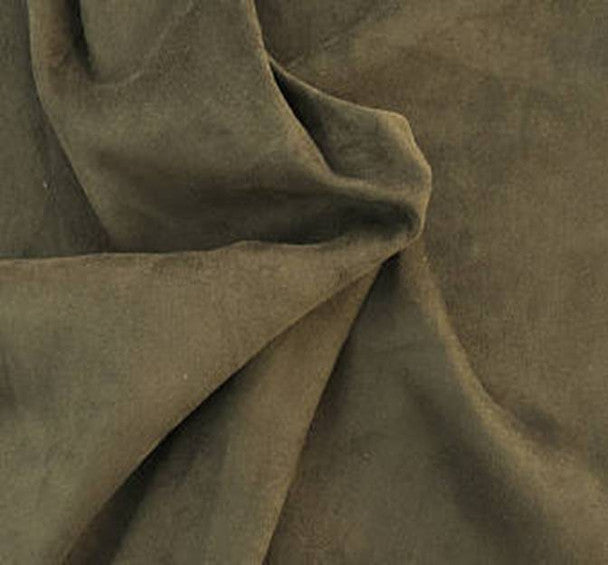 Washed Micro Suede Fabric Beige, 58/60" Wide, Durable 100% Polyester Apparel Material, 1 yard