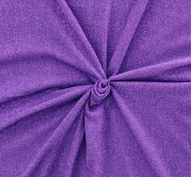 1 yard Solid Purple American Knit Fabric – 58/60" Wide Lightweight Nylon-Polyester Apparel Material