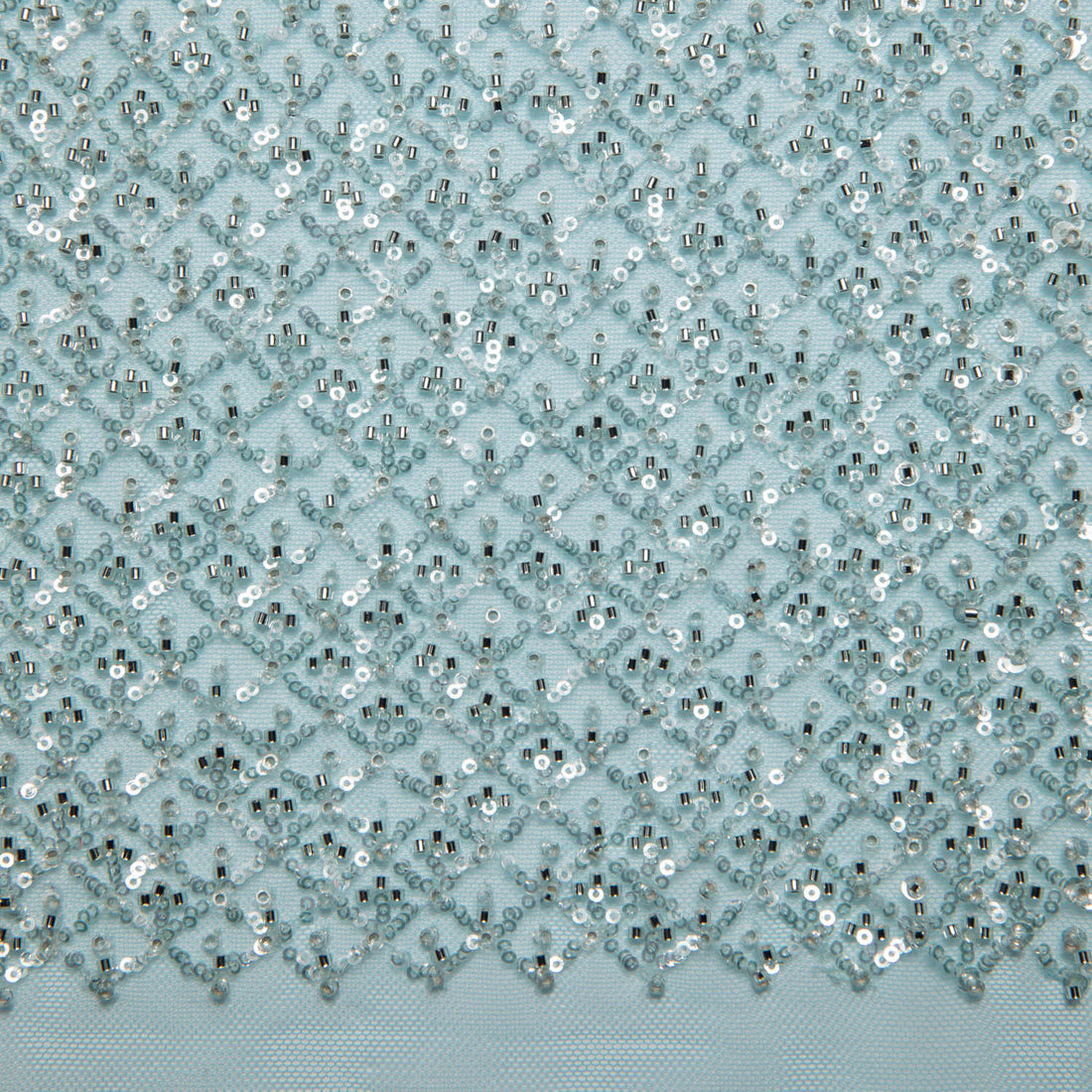 1 Yard Tulle Designer Tulle Lace Fabric with Sequins and Detailed Exquisite Patterns 52" Wide