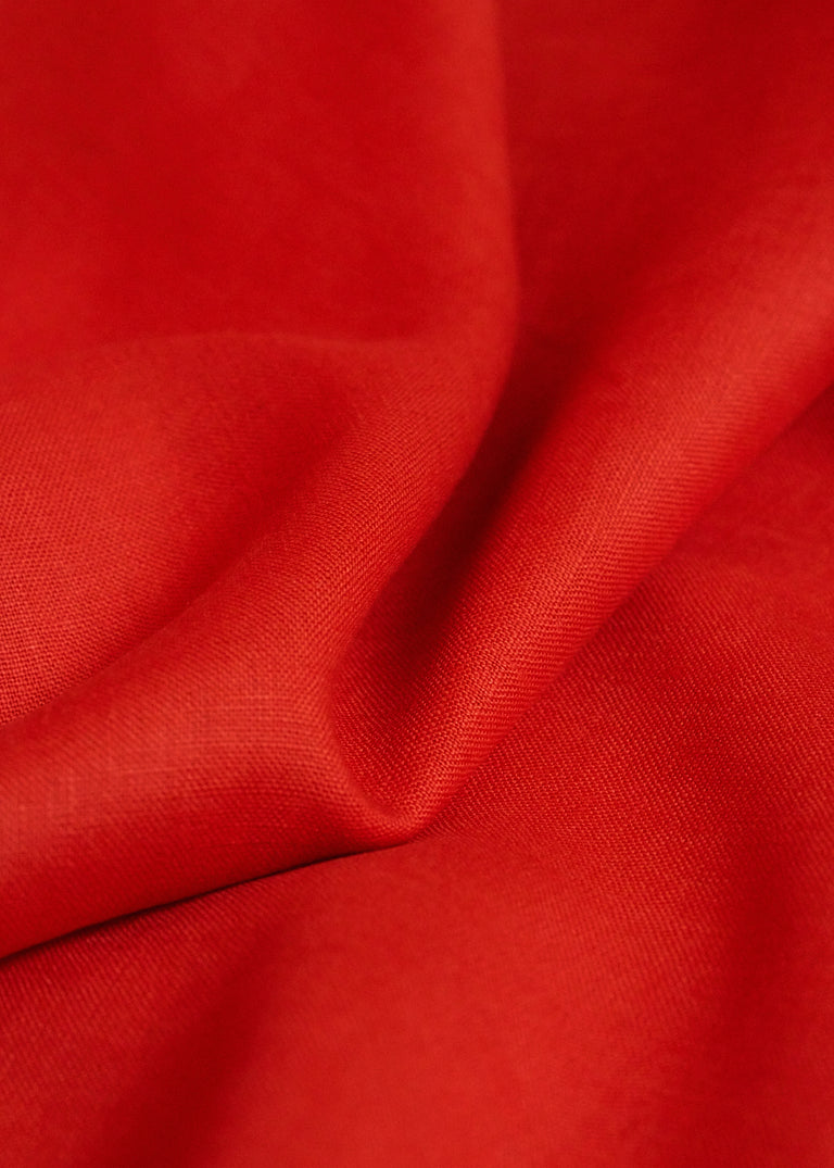 1 Yard Atomic Pure Linen Fabric 5.5 oz, Stone Washed Midweight 57 Inch Solid Weave