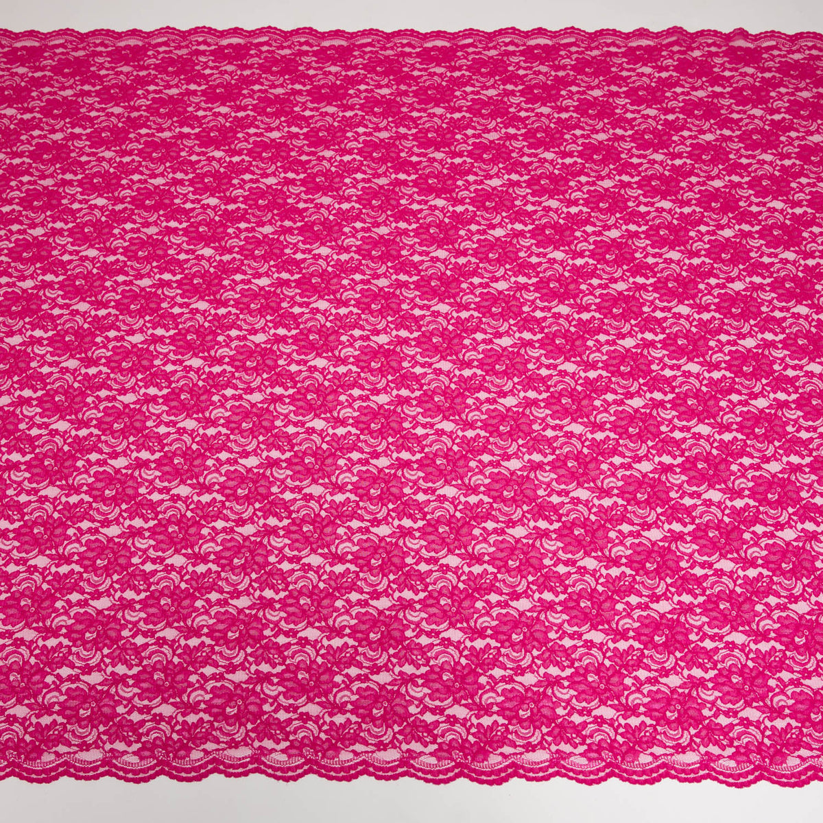 1 Yard Corded Raschel Lace Fabric with Elegant Floral Pattern, 52/54" Wide