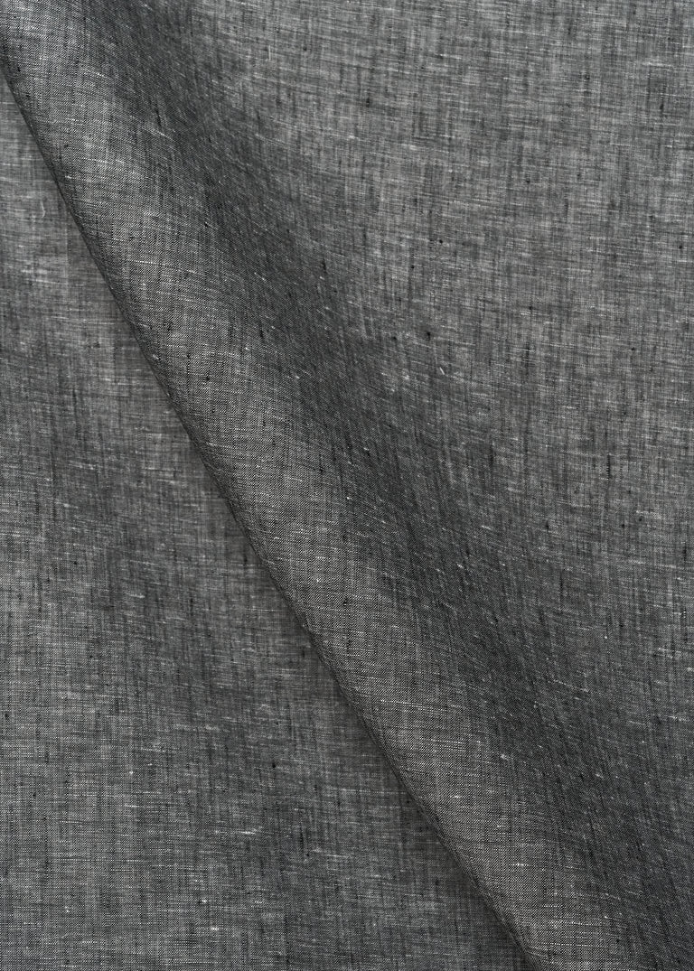 1 Yard Black or Off White 2 Tone Melange Linen Fabric Lightweight Flat Weave 58 Inches Wide