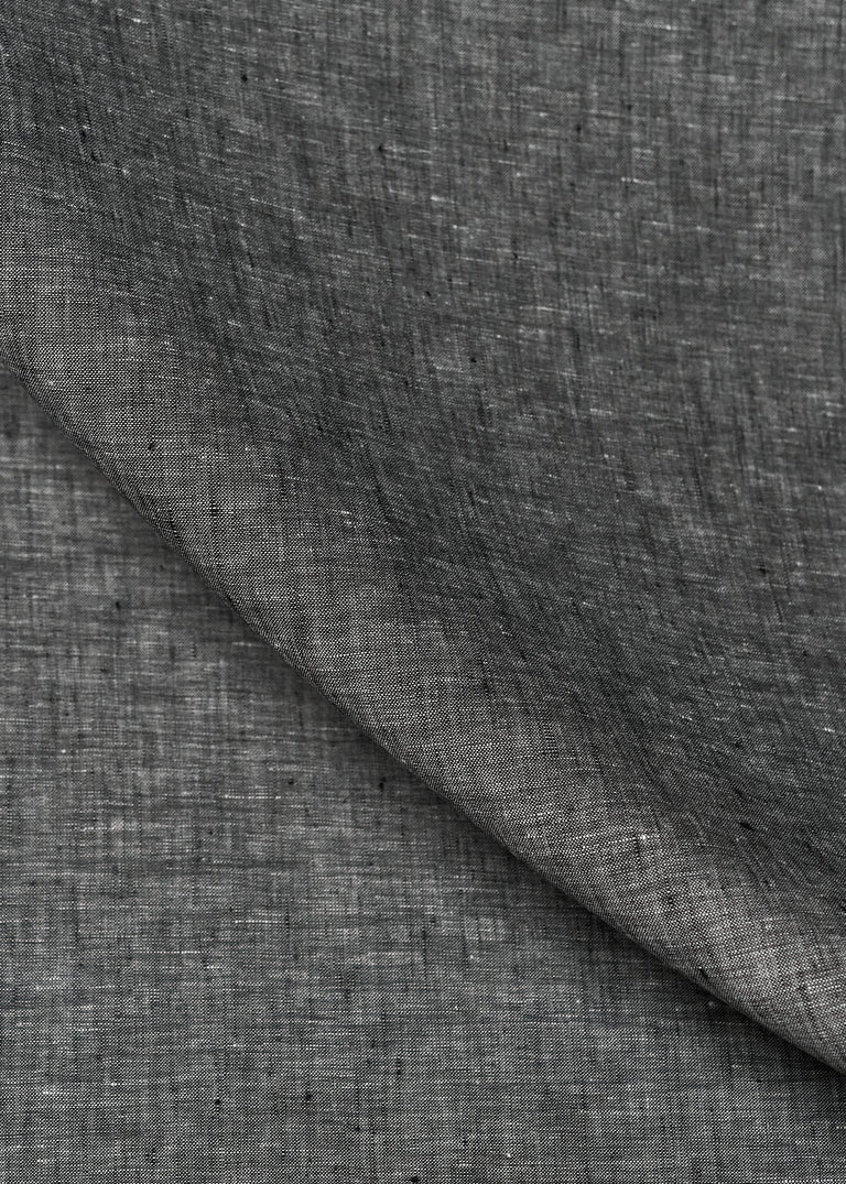 1 Yard Black or Off White 2 Tone Melange Linen Fabric Lightweight Flat Weave 58 Inches Wide