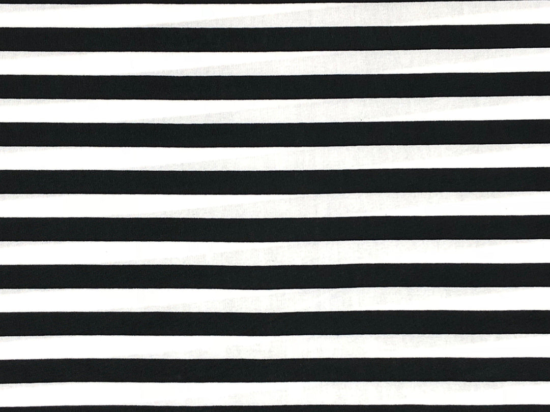 1 Yard ITY Knit Stripe Print Fabric for Fashion and Decor 60 Inches Wide