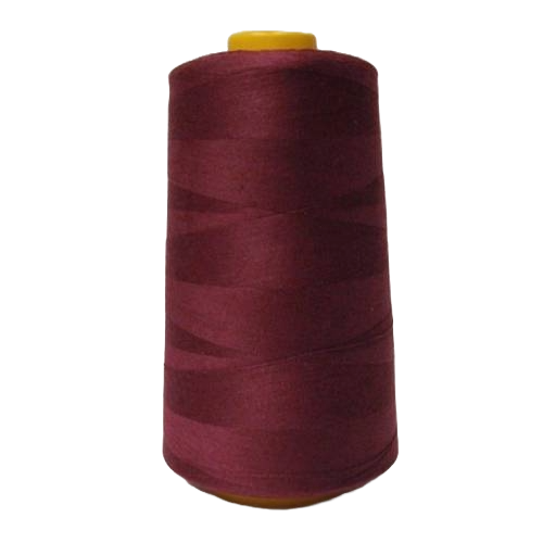 1 Pack of 6000 Yard Burgundy Spools Sewing Thread All Purpose 100% Spun Polyester Overlock Cone