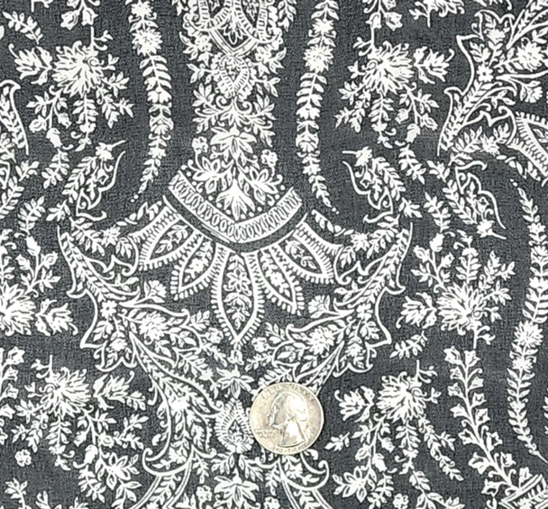 1 Yard Lightweight Black Chelsea Chiffon Fabric 58/60" Wide, Sheer Polyester Apparel Material