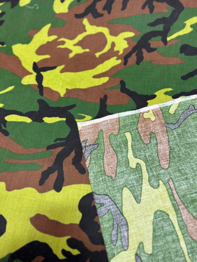 1 Yard Camouflage Poly Cotton Fabric Durable Lightweight Apparel Material width