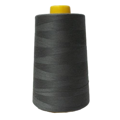 1 Pack of 6000 Yard Charcoal Spools Sewing Thread All Purpose 100% Spun Polyester Overlock Cone