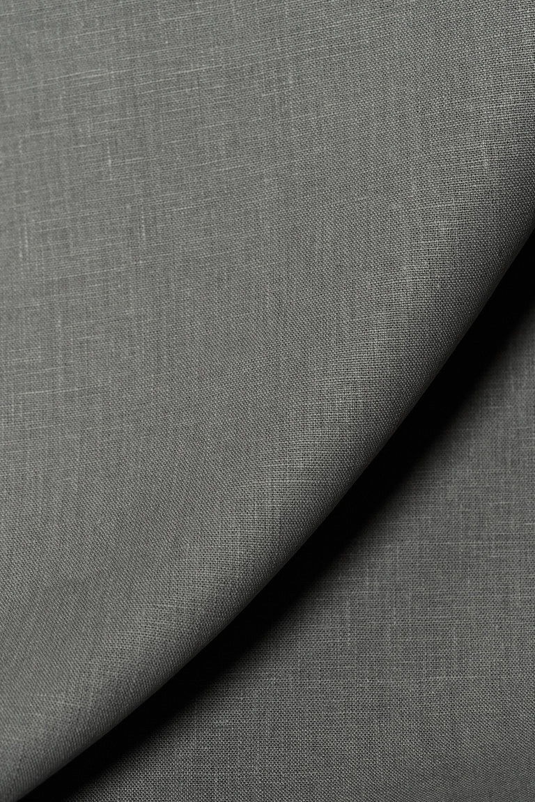 1 Yard Pure Linen Fabric Charcoal Midweight Solid 7.5 oz 58 Inches Wide