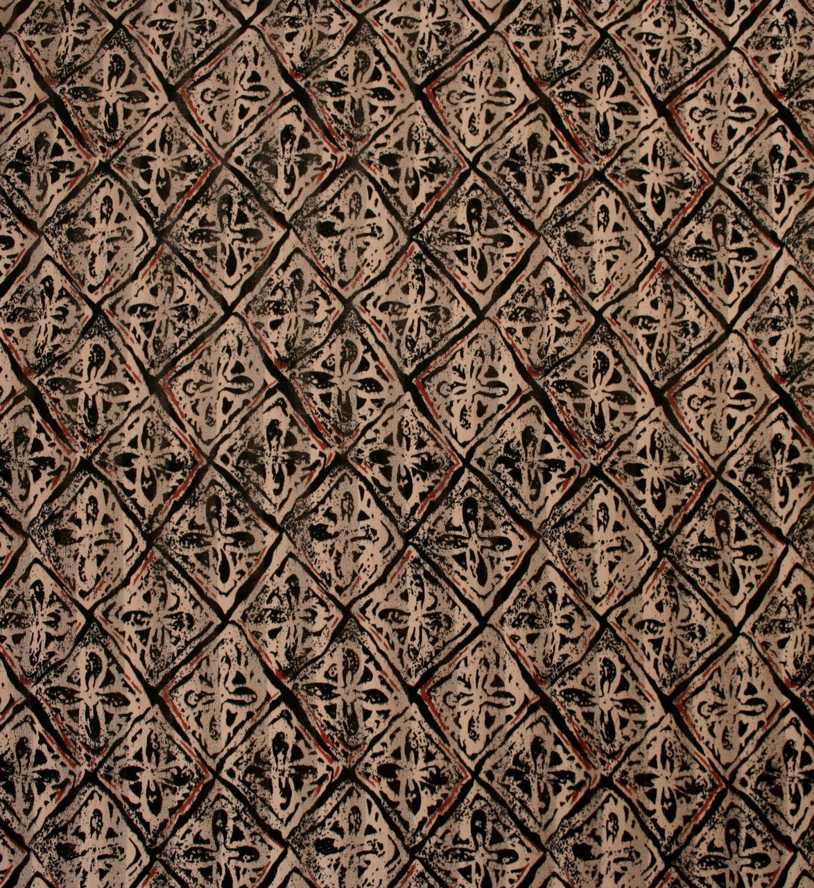 1 Yard Brown Floral Jacquard Chiffon Fabric 57/58" Wide Lightweight Sheer Polyester for Dresses & Apparel