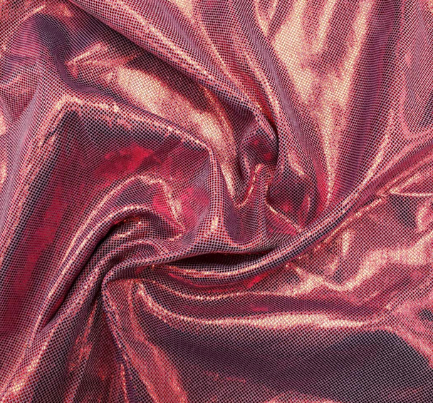 1 Yard Lilac or Red Computer Foil Polyester Fabric, 44/45" Sparkly Lightweight Material for Dancewear & Decor