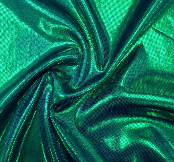 1 Yard Computer Foil Royal Or Green Apparel Fabric, 100% Polyester, 44/45" Width, Lightweight for Dancewear & Costumes