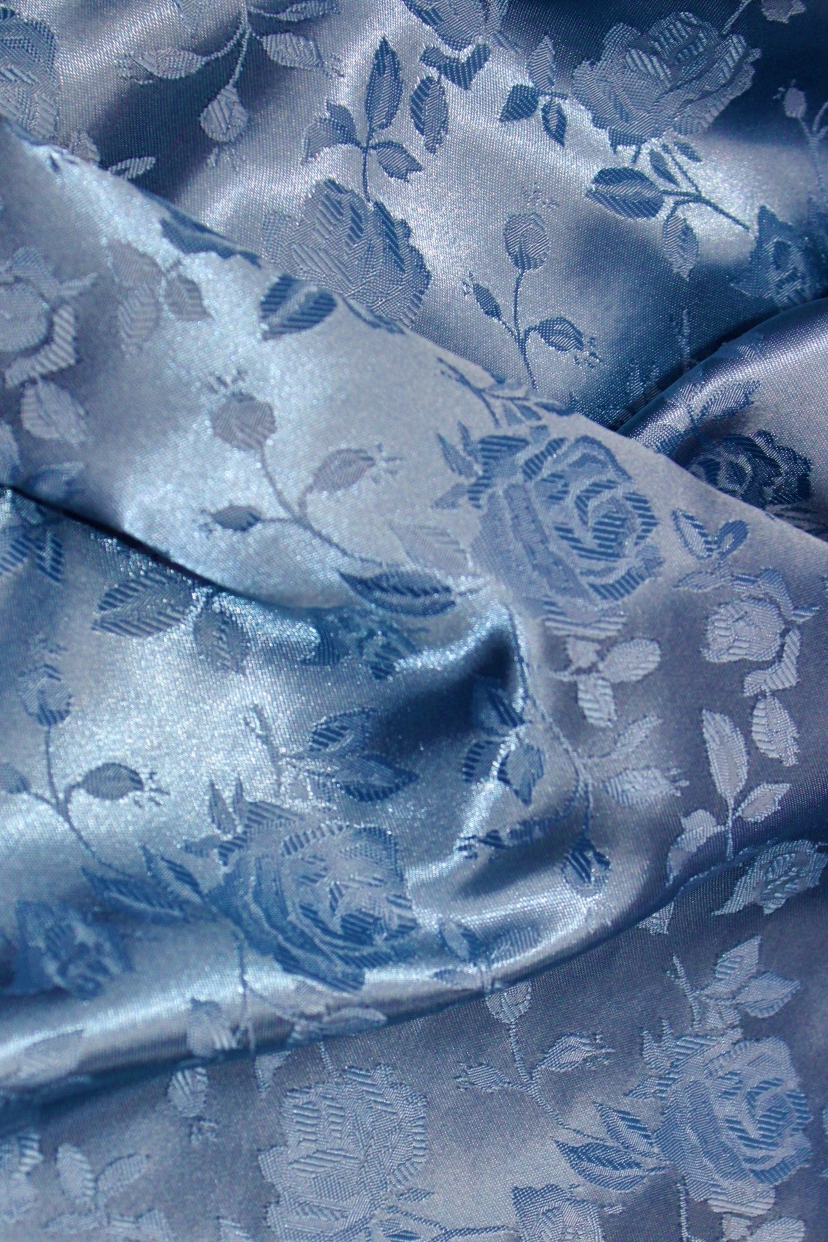 Coppen/Perri Polyester Fabric - Jacquard Satin, Reversible, 58"-60" Width (1 Yard)