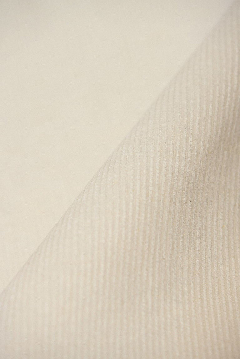 1 Yard Off-White Linen Cotton Blend Corduroy Durable Apparel Fabric 57" Width