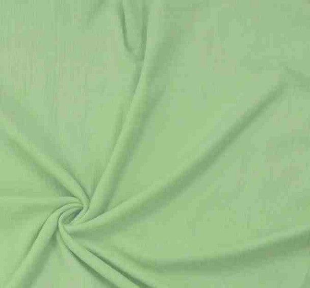 1 Yard Cotton Gauze Apple Green Fabric, 48/50" Wide 100% Cotton