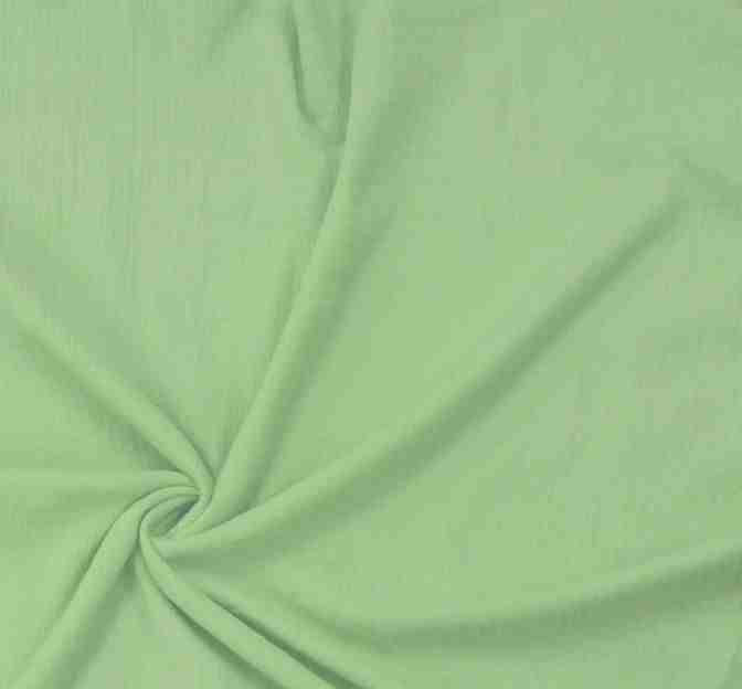 Cotton Gauze 100 Percent Cotton Fabric - Apple Green, Crinkled Texture, 48/50" Width (1 Yard)