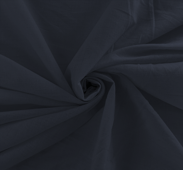 1 Yard Cotton Lawn Solid Navy Fabric Lightweight Soft 58/60" Width Apparel Sewing