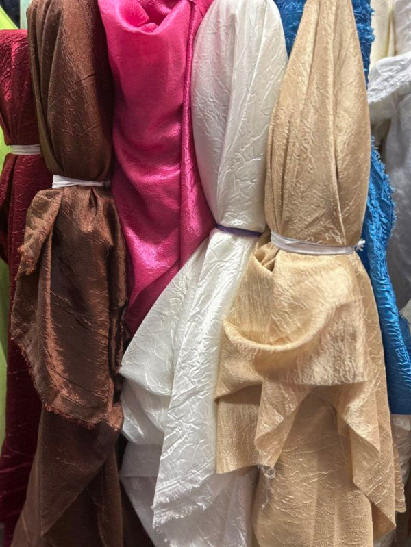 1 Yard Double Wide Crush Satin Fabric for Backdrops & Decor 120" Width