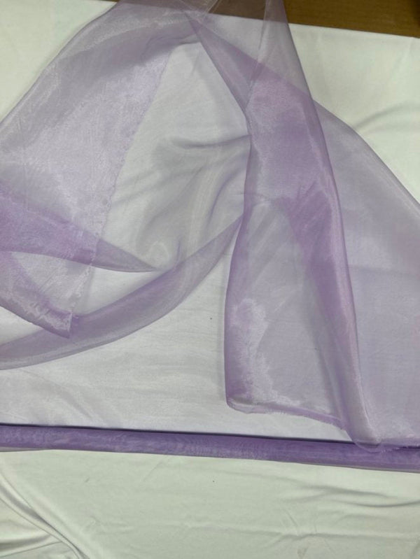 1 Yard Sheer Organza Fabric Crisp Lightweight Elegant Material for Decor Fashion Crafts