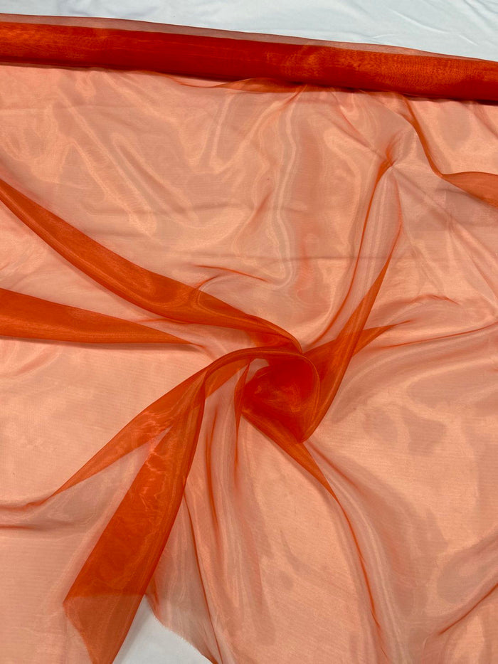 1 Yard Crinkle Barbie Organza Fabric Two Tone Sheer Polyester for Decor Events & Crafts