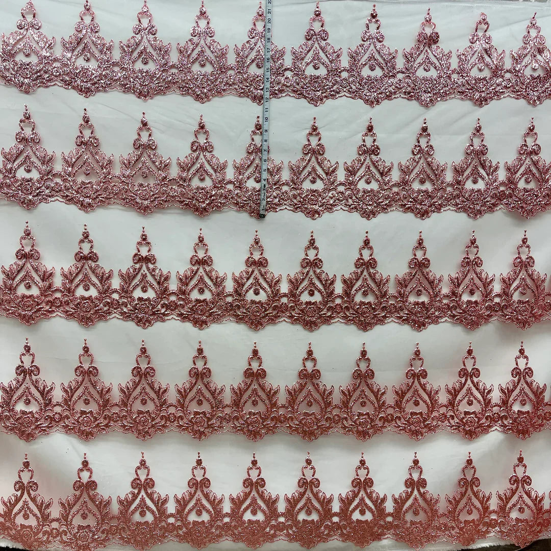 1 Yard Glitter Mesh Fabric | 55" Wide | Sparkling Mesh for Gowns, Costumes & Event Décor