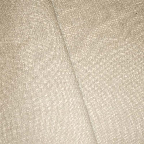 1 Yard Beige/White Indoor/Outdoor Perennials Chenille Decor Fabric Upholstery 54 Inches Width