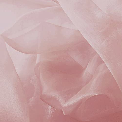 1 Yard Sparkle Crystal Sheer Organza Fabric, 60? Wide Shiny 100% Polyester Fabric for Fashion, Crafts, Decorations