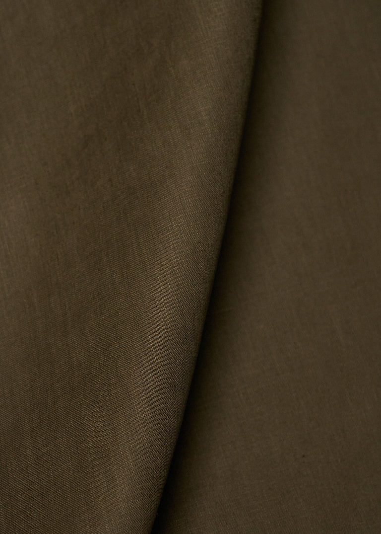 1 Yard Earth Tone Pure Linen Fabric Stone Washed Midweight 54 Inches Wide