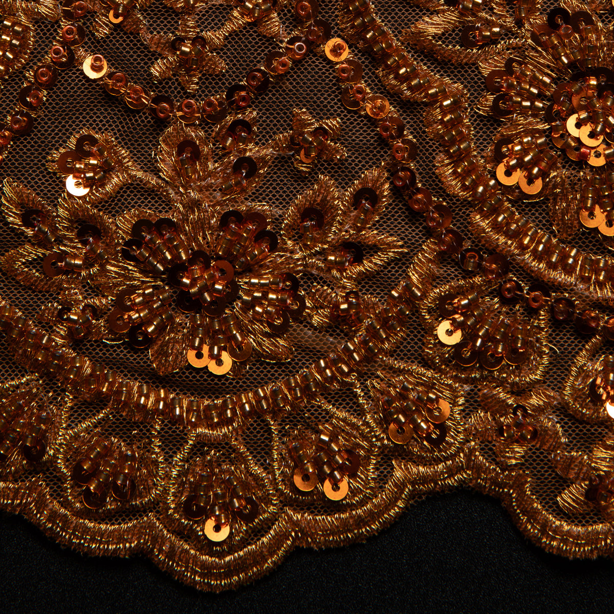 1 Yard 50/52" Wide Polyester for Wedding & Evening Gowns Embroidered Beaded Sequined Lace Fabric