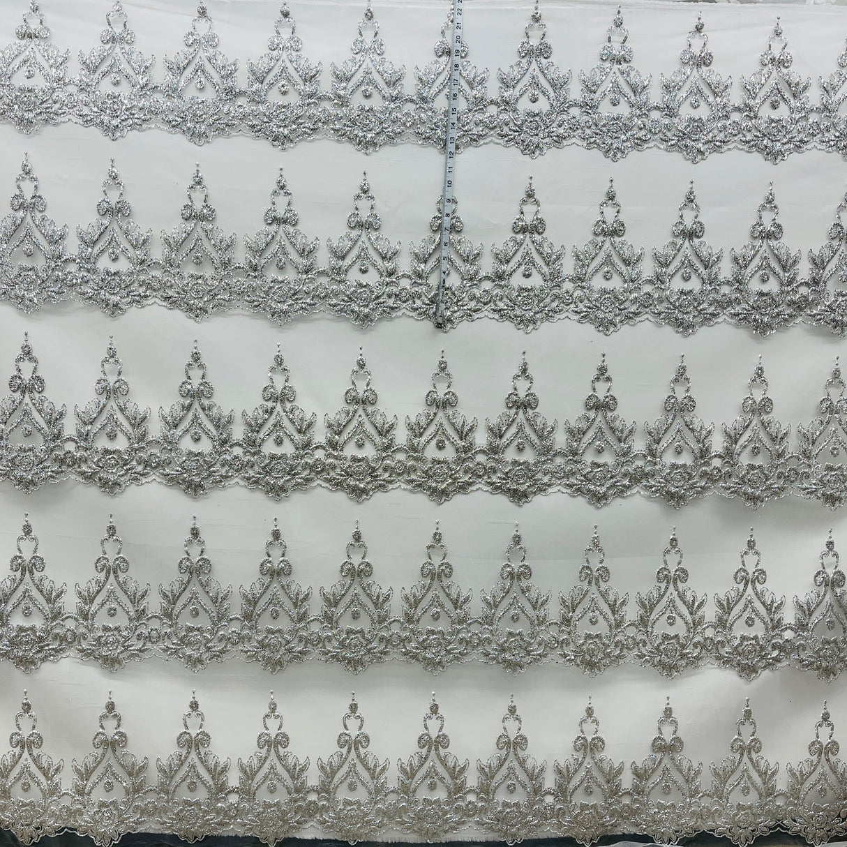 1 Yard Glitter Mesh Fabric | 55" Wide | Sparkling Mesh for Gowns, Costumes & Event Décor