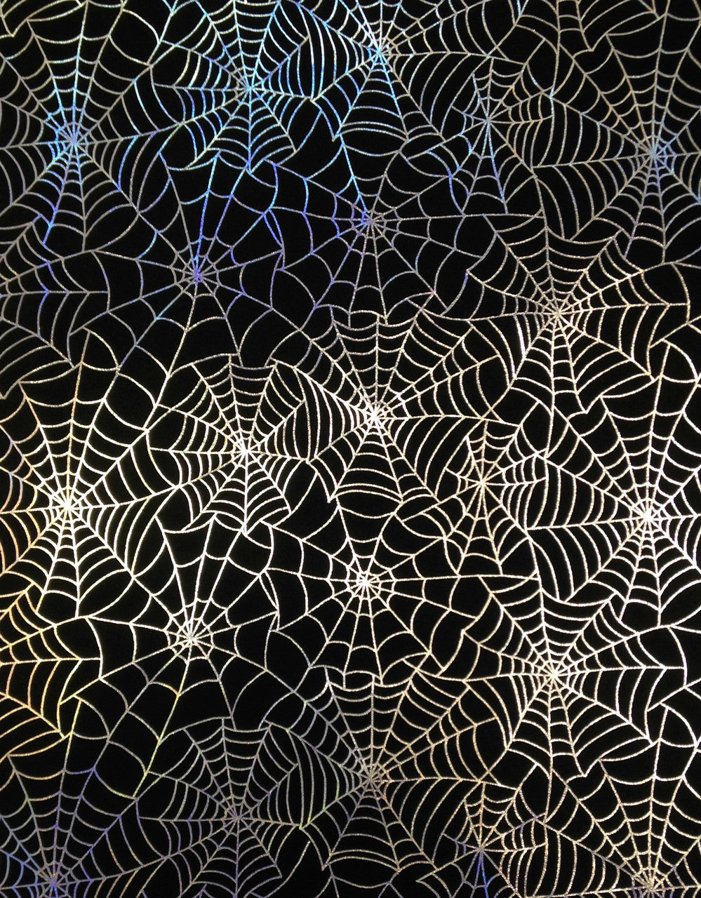 Silver iridescent spiderweb nylon spandex fabric, 58-60 inch wide material for costumes and sewing projects