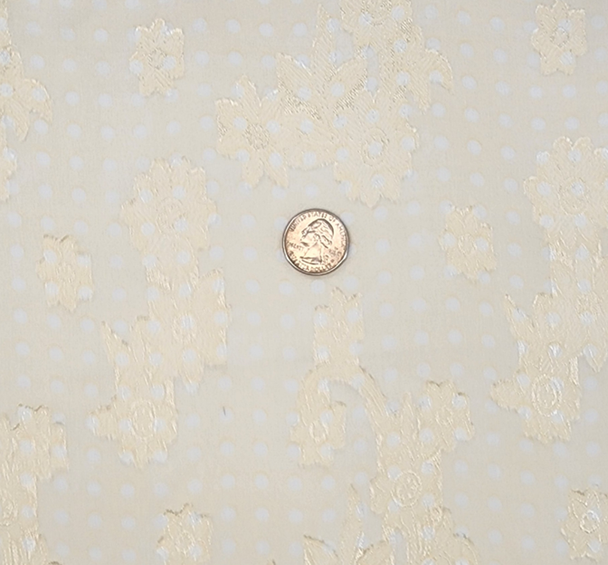 1 Yard Banana Floral Jacquard Chiffon Fabric Sheer Lightweight Polyester57/58" Wide