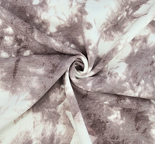 1 Yard Soft Mauve French Terry Knit Fabric Stretchy Casual Apparel 58/60 Inches Wide