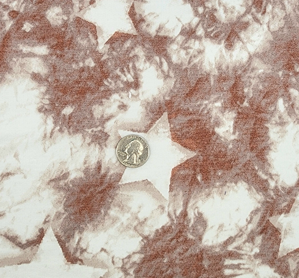 1 Yard Rust French Terry Knit Fabric Soft Stretch Apparel Fabric 58/60 Inches Wide