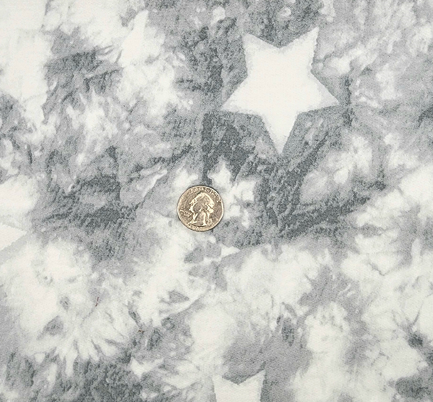 1 Yard Silver Lightweight French Terry Fabric Stretchy Knit 58/60 Inches Wide