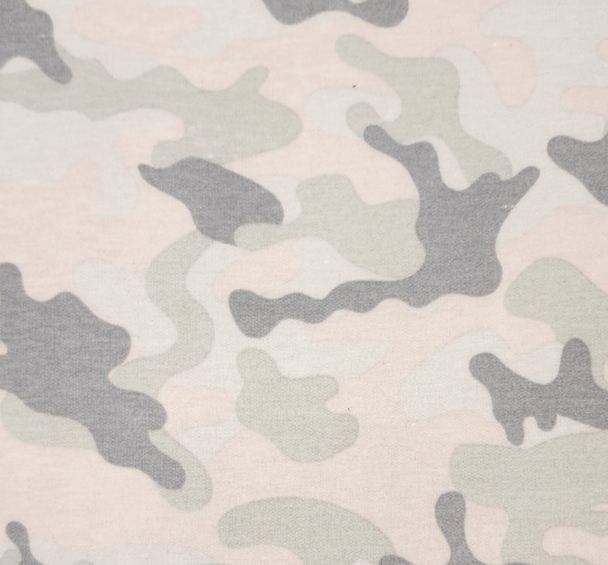 1 Yard Soft French Terry Fabric in Silver Color Stretch Knit 58/60 Inches Wide