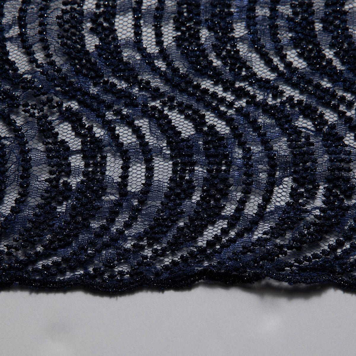 1 Yard Seagull Tulle Lace Fabric MP/P Dalang Embroidered Exquisite Design 50/52" Wide