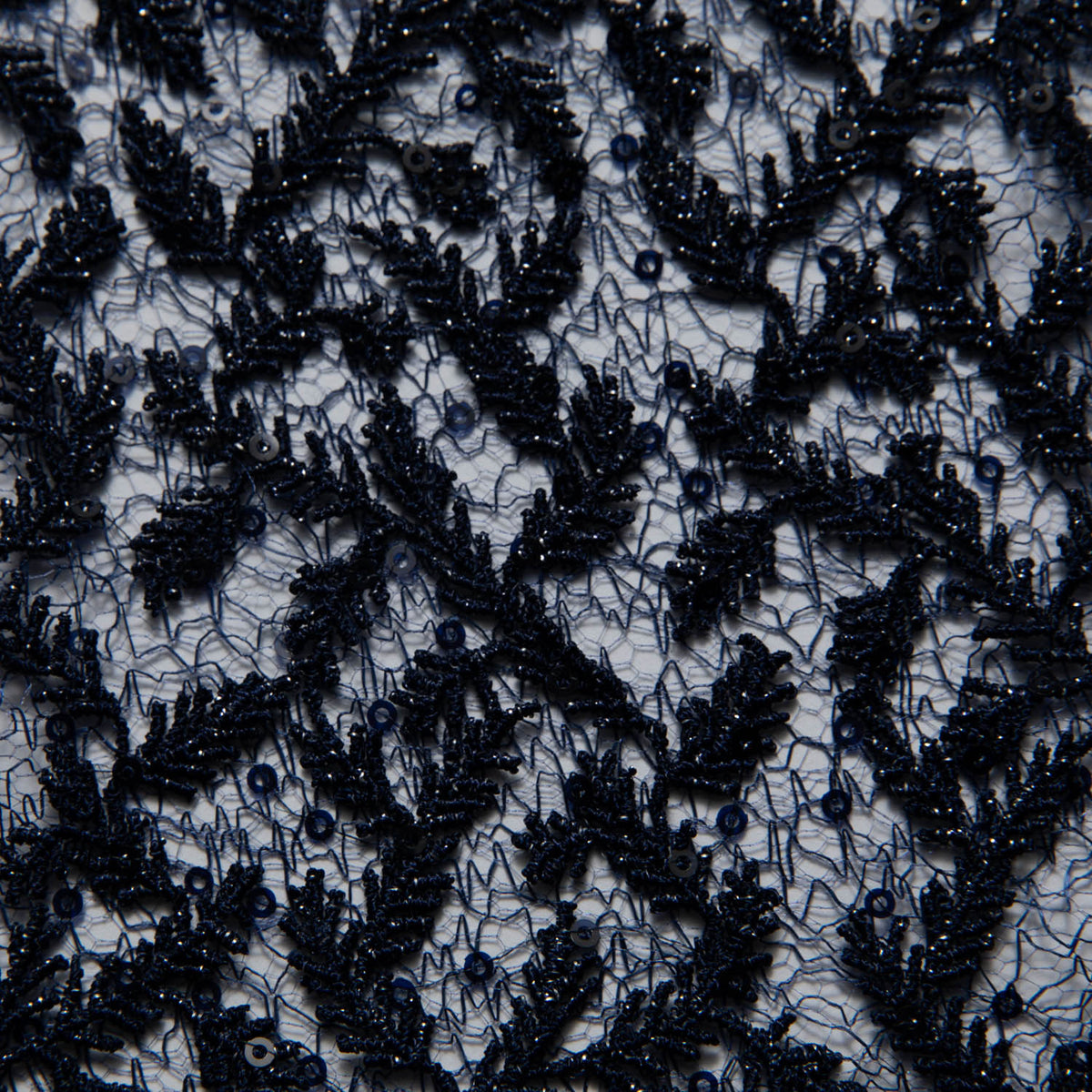 1 Yard Delicate Embroidered Tulle Lace Fabric with Intricate Design 50/52" Wide