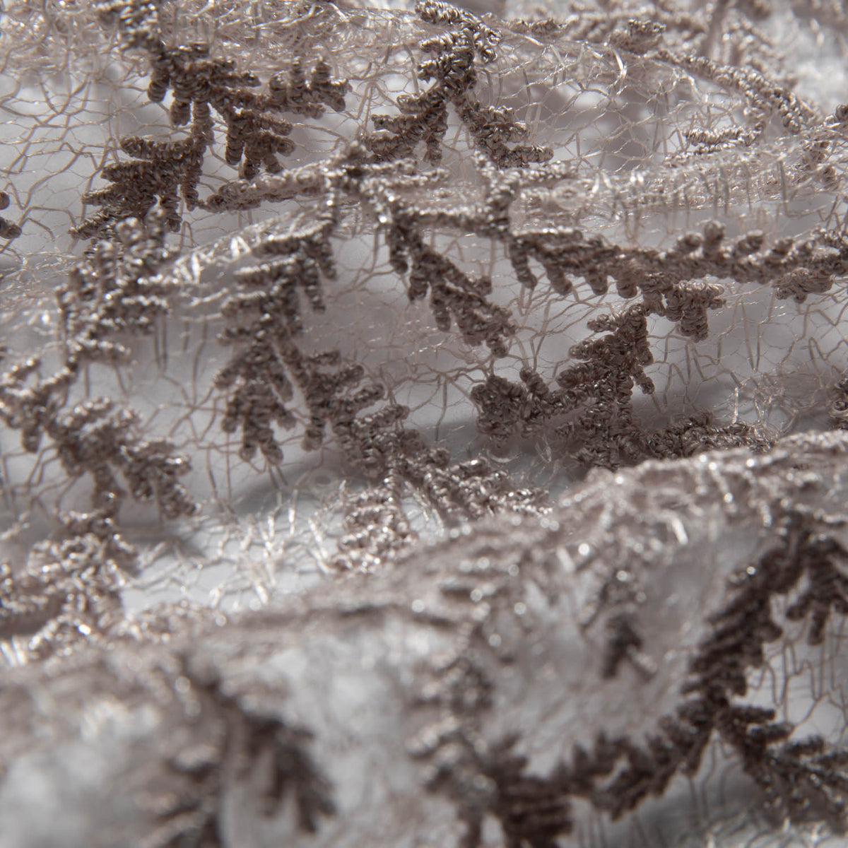 1 Yard Delicate Embroidered Tulle Lace Fabric with Intricate Design 50/52" Wide